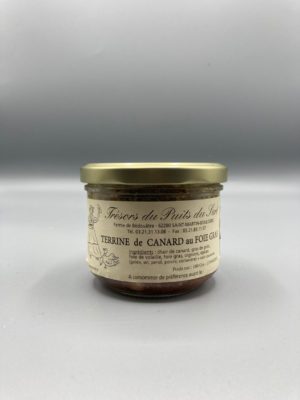 Terrine de Canard au foie gras, les Trésors du puit du Sard