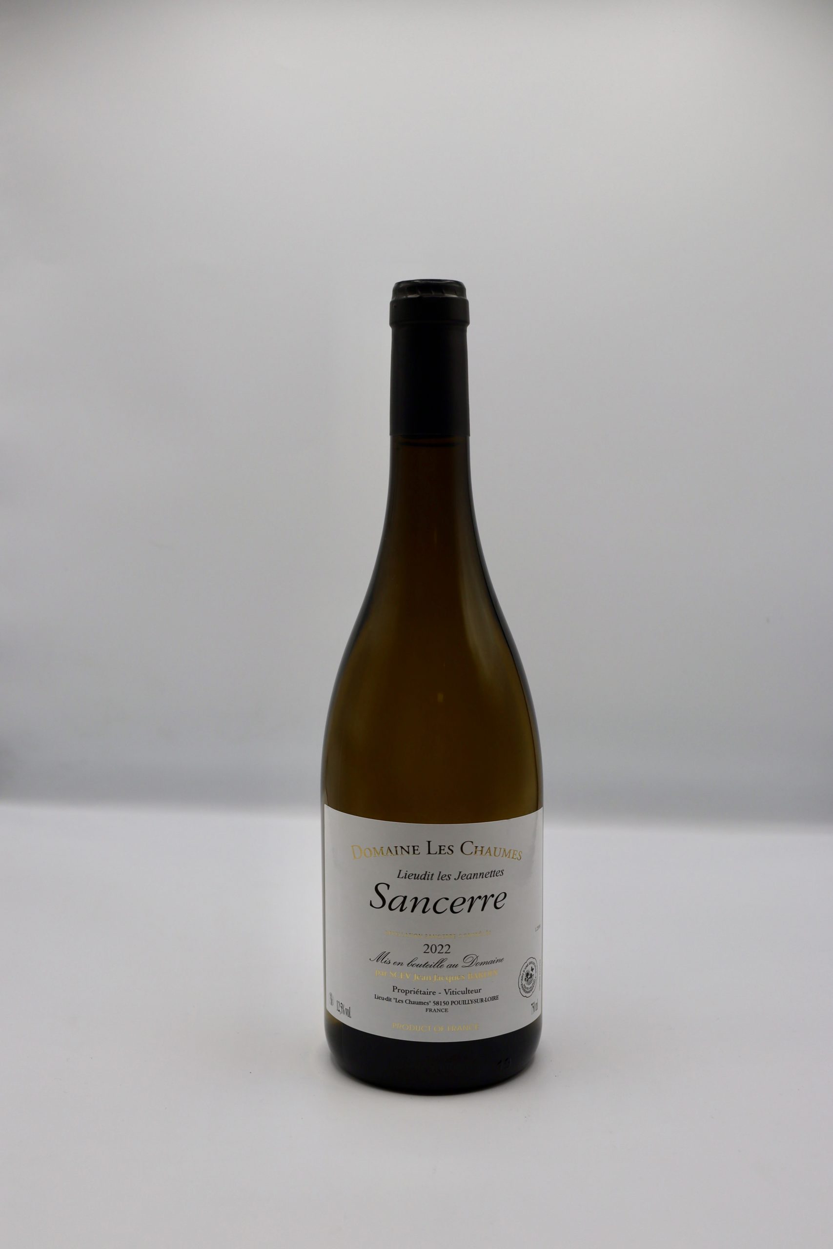 AOC Sancerre  Cuvée Les Jeannettes, Domaine les Chaumes, Jean-Jacques Bardin